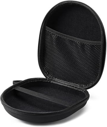 PERSENTU Portable Headphone Case,Over Ear Wireless Bluetooth Universal Brand Headphone,Zipper Carrying Hard Case (Black）