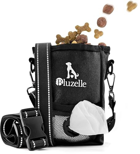 bluzelle Sacoche Friandises Chien, Noir