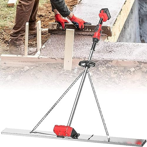 RèGle Nivellement Ciment Chape éLectrique Kit vibratoire pour Chape de béton, grattoir électrique pour béton, kit vibratoire pour Chape de béton, Outil de Finition pour béton, Outil