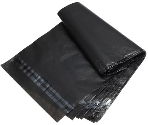 50 stycken fraktpåsar 35 x 45 cm svart | självhäftande folieförsändelsepåsar | fraktpåsar för kläder textilier dokument frakt