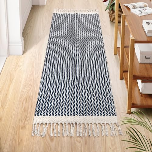 Lahome Boho Bathroom Runner Rug, 2x6 Washable Rugs for Kitchen Hallway