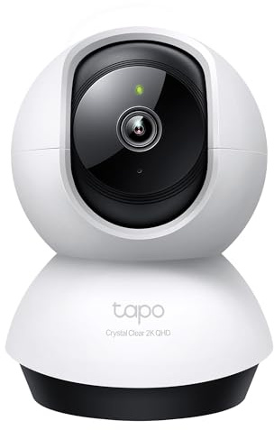 Tapo TP-Link 2K QHD Pan/Tilt Security Camera for Pet Camera, Baby Monitor, Motion Detection, Motion Tracking, 2-Way Audio, Night Vision, Cloud &SD Card Storage, Works w/Alexa & Google Home C220