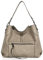 TANTOMI Handtasche Damen, Große Kapazität Umhängetasche, Moderne Elegante Henkeltaschen Einkaufstasche mit Abnehmbarem Schulterriemen für Verschiedene Szenen, Grau
