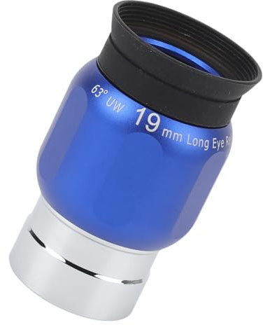 Ocular del Telescopio de 19 Mm de Longitud de 63 Grados Lente de Prevención de Caída Ultra Gran Angular para Telescopios Astronómicos