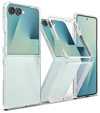 Ringke Fusion Compatibile con Cover Samsung Galaxy Z Flip 7, Calza Perfetta Custodia Trasparente e Antiurto Protettiva Robusta con e Ottima Grip - Clear