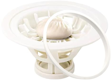 Maker, dumpling form, ångbulle-press, inbyggd hudskärare, vikbar ABS-kropp
