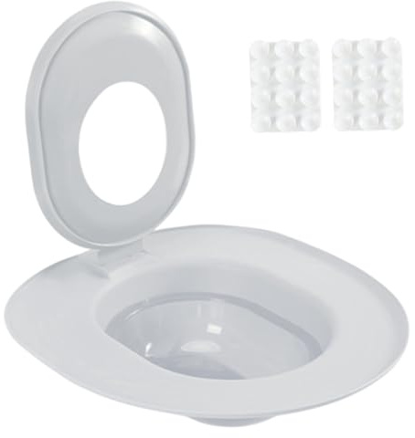 Jorzer Kit d'entraîneur de Toilettes pour Chats, siège de Toilette pour Chats en Plastique Amovible réutilisable avec Aspirant du Pot sécurisé pour Le Dispositif d'entraînement la Maison Compagnie GR