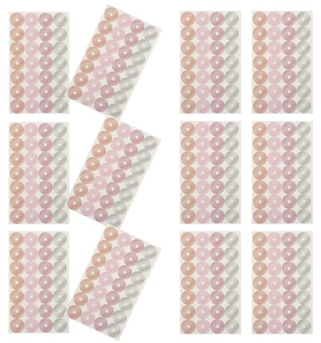SHINEOFI Adesivi Rinforzo per Fori di Carta 16 Fogli, Etichette Adesive per Raccoglitori, Rinforzi per Pagine Perforate Compatibili Fogli Mobili, per Ufficio e Uso Scolastico