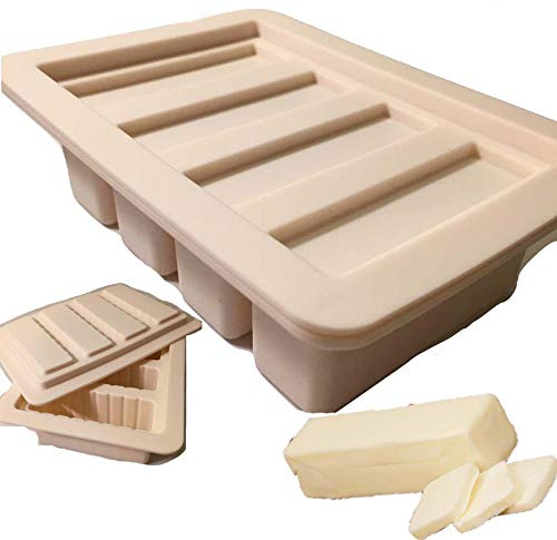 butter molds Large 4 Cavities Silicone butter mold Pudding and Jello Cheesecake, Bar, Silicone butter molds Product Dimensions 7 x 5 x 2 silicone butter mold with lid 4 measurements Cavities