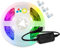 GLEDOPTO 5V Zigbee Strip Light with Mini USB Controller Kit 2M LED Strip TV Backlight Color Changing and Dual White ZigBee Light Link App Compatible with ZLL Hub Bridges