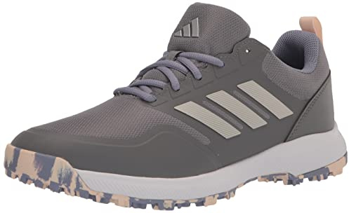 adidas Women's Tech Response Spikeless 3.0 Golf Shoes, Grey Three/Silver Metallic/Silver Violet, 8