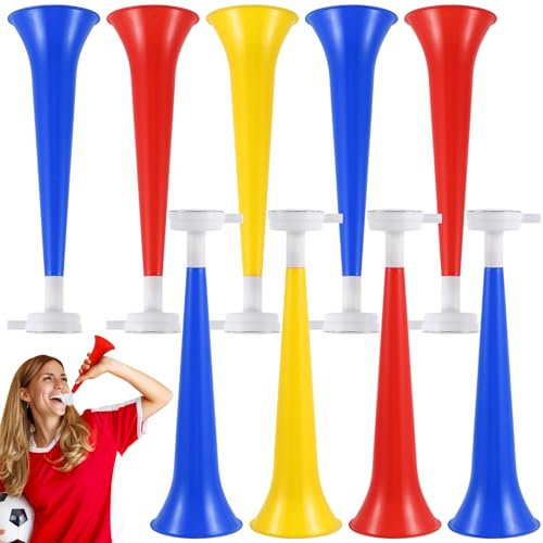 BESPORTBLE 10 Stück 1 jubelnde Stütztrompete Kinderspielzeug volumni Trompetenblashorn lautes Stadionhorn Mini-Fußball jubelnde Horntrompete singen Partybedarf Requisiten Kleinkind