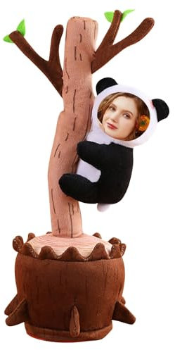 Singing Dancing Talking Sunflower Toy Records Voice Repeats Phrases Custom Photo Personalised Gift Bluetooth Battery Rechargeable Funny Plush Toy for Kids Birthday Box Included