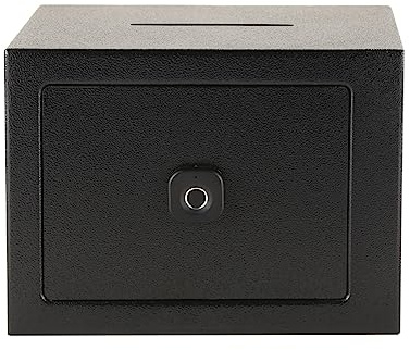 Caja fuerte electrónica con huella digital y contraseña, mini caja de seguridad antirrobo para el hogar, hoteles, apartamentos y dormitorios, compacta, duradera y fácil de usar