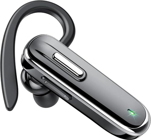 Auriculares Bluetooth, teléfono manos libres inalámbrico con micrófono dual 5.3, auriculares Bluetooth para hablar con 25 horas de tiempo de conversación, auriculares in-ear inalámbricos para iOS