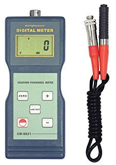 MeterTo CM-8821 Paint Coating Thickness Meter Gauge F Probes 0~1000μm