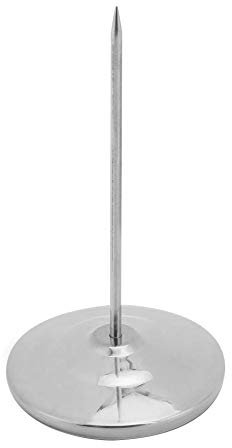 Desk Straight Rod Papierhalter Edelstahl Memo Quittung Bill Note Inhaber Silber für Home Office Restaurant Bar MEHRWEG VERPACKUNG