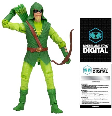 McFarlane Toys DC direkt grön pil (Longbow Hunter) 7 tum actionfigur digital samlarobjekt
