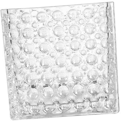 BATHVEVE Klarer Quadratischer Glasvase Für Hydroponik-Pflanzen Stilvolles Tischdekor Für Hochzeiten Und Blumenarrangements Für Wohnräume Und Büros
