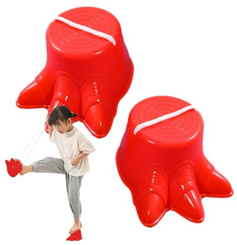 Stelzen für Kinder, Laufstelzen für Kinder | 2 Stück aktives Spielzeug für Walking Stelzen Spielzeug | Klassisches Picknick-Set in Dinosaurierfußform, Gleichgewichtsstelzen für