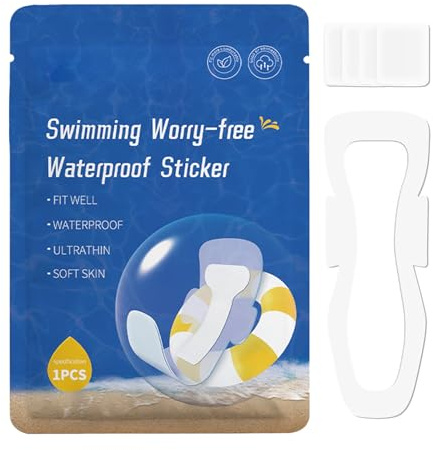 Swimming Pads for Period Girls - Skin-friendly, Waterproof Intimate Pads | Transparent PU Film, Swimming Barrier for Swimwear, Sports, Training, Hot Springs Pool, Body Care