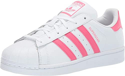 adidas Originals Superstar Sneaker, Weiß Real Pink Real Pink, 37 1/3 EU