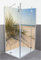 ARTland Duschrückwand Eck mit Motiv Alu Rückwand Dusche Bad Verkleidung wasserfest Duschwand Größe personalisiert 2 Segmente Küste Meer Strand Nordsee Sonne Gras S9ZI