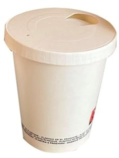 Nicoletti 50 Pz Bicchieri Carta Medio Grandi per bevande calde o fredde Te Caffe americano Cappuccino Brodo Tazze da asporto con coperchio opzionale 350 CC B
