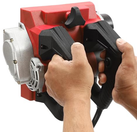 Kaichenyt 1300w Power Elektrohobel Hobelmaschine Betonschleifer Elektrische Wandhobelmaschine Walzenfräse Wand Schleifer Mauerfräse Putzfräse, Hobelbreite 15mm, Hobeltiefe 4mm