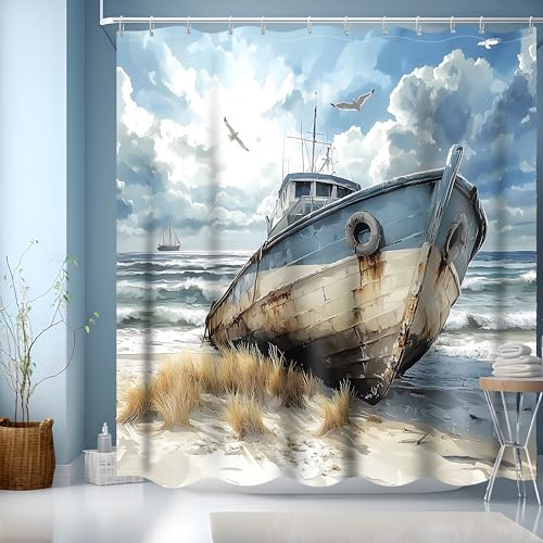 GXUNNAA Duschvorhang Motiv,Bad Duschvorhänge 180x200,Kinder Badewanne Vorhang Wasserdicht Polyester Stoff Waschbar Badvorhang