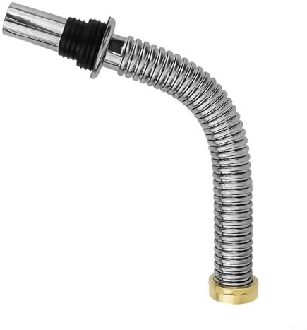 FUANA Flexibles Abflussrohr, ausziehbares Abflussrohr, 40 cm/60 cm, Badezimmer-Edelstahl-Waschbecken-Siphon für Waschbecken, Küche, Badezimmer, Spüle (40 cm)