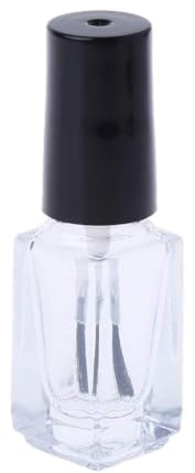 Bottiglie vuote di vetro polacco contenitore trasparente riutilizzabile con pennello vernice fiale trucco cosmetico campione barattolo tubo