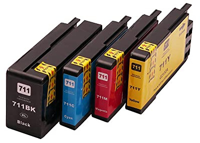 ABC Set 4X Druckerpatrone kompatibel für HP 711 für HP Designjet T120 T520 24 Inch 36 Inch Series