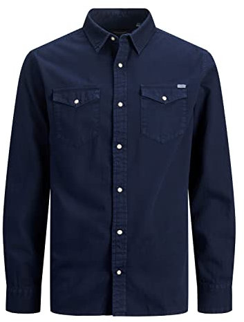 JACK & JONES Male Jeanshemd Comfort Fit Jeanshemd