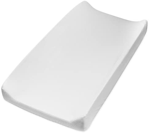 HonestBaby unisex baby Organic Cotton Changing Pad Cover and Toddler Sleepers, Bright White, One Size US