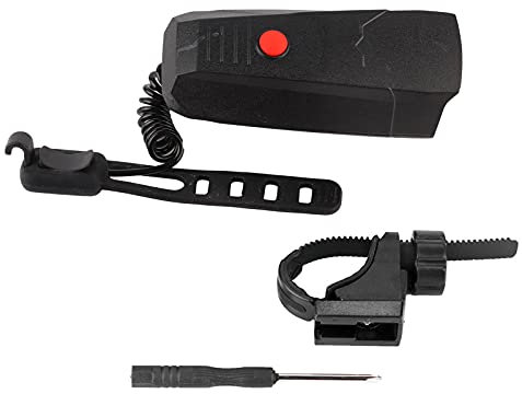 VGEBY Fahrradhupe, 110 DB, Elektronische Fahrradklingel, IP4, Wasserdicht, Elektrisches Fahrrad, Lauter Ton, Hupe, Geteilter Knopfschalter, Elektronische Lenkerringklingel