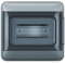 Legrand, Plexo S 601888 - Distribuidor para ambientes húmedos (IP65-IK07, 1 fila, 8 módulos, dimensiones: 200 x 213 x 106 mm (alto x ancho x profundidad) con cable neutro y barra de terminales de