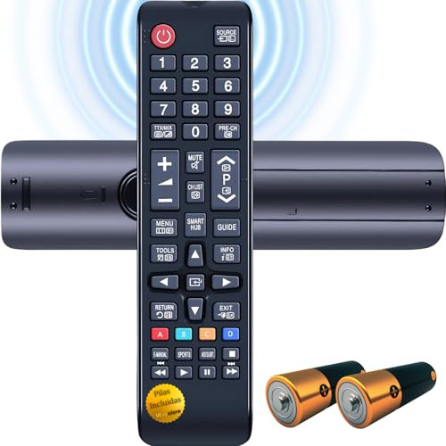 waystore Kompatibel mit Samsung Smart TV-Fernbedienung, Original-Fernbedienung für Ihren Fernseher, Fernseher, Monitor und Samsung-Fernseher, 2 Batterien im Lieferumfang enthalten, automatische Instal