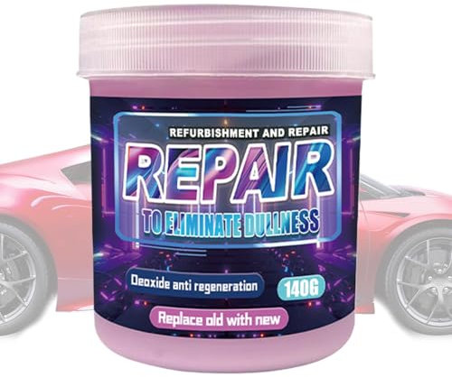 Detergente e lucidante per cromature - 140 g di rimozione della ruggine cromata e pasta lucidante per metalli - per rinnovare la placcatura delle auto e ridurre l'ossidazione