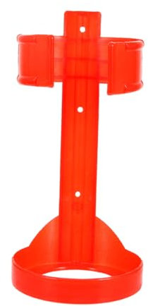 BAZEITFLOW Supporto Per Estintore a Parete 1 Kg in Plastica Rossa, Staffa Per Estintore Auto Gancio Robusto, Accessorio Di Sicurezza Per Emergenze Domestiche e Veicolari