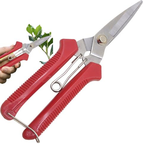 Tijeras De Jardín,Recortadoras de Plantas de Interior Resistentes - Podadoras de Jardín Ergonómicas Antioxido, Tijeras de Precisión para Bonsáis y Setos