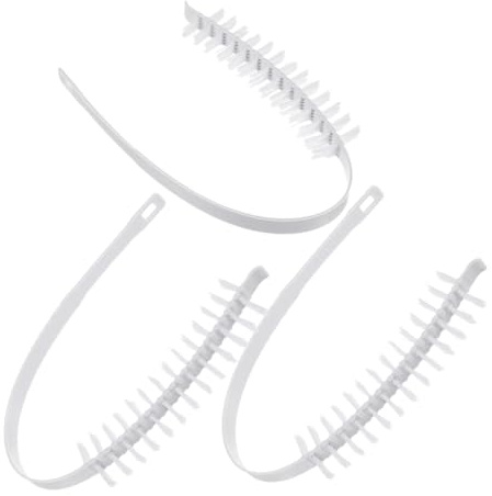 TOVINANNA 3piezas Cepillo De Limpieza Flexible Para Lavadora Cerdas Profesionales Para Eliminar Suciedad y Residuos Multifuncción Para Electrodomésticos y Cocina Blanco