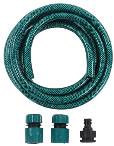 Vibrivio Tubo da giardino, 3 metri, resistente al calore, flessibile, con attacco rapido, per irrigazione giardino, irrigazione delle piante e lavaggio auto