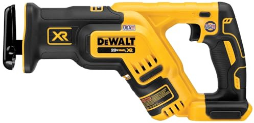 DEWALT 20V MAX XR Reciprocating Saw Cordless, Brushless, Compact,Variable Speed, Pivoting Head, LED Light, Tool Only (DCS367B)