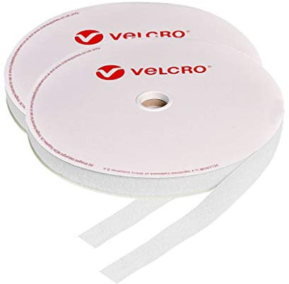 Velcro® - Rouleaux de bande auto-agrippante à coudre - 10 mm - Blanche - 5 m