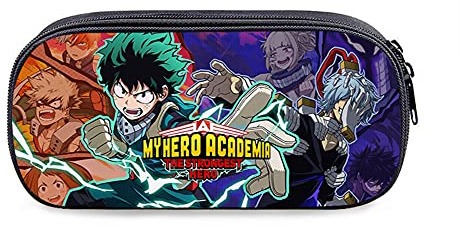 My Hero Academia Personalised Pencil Cases Waterproof Anime Pencil Bag Desk Organizer for Boys Girls Students and Office Supplies