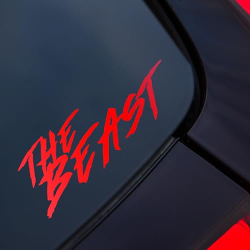 The Beast Car Sticker, Vinyl Decal Sticker, 4x4 Van Window Bumper Sticker, JDM Sticker, Funny Caravan Van Sticker, 200mm
