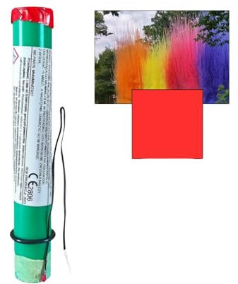 Pack Fumigène Diurne® Rouge avec Déclencheur Électronique – Déclenchement à Distance – Feux d’Artifice pour Festivités, Mariages, Baby Showers et Événements Spéciaux - Categorie F1 – Zenda Club®