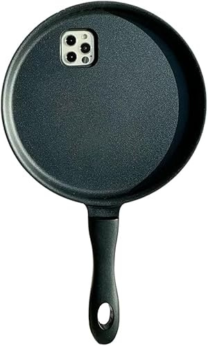 Frying Pan Phone Case, Funny Creative Pan,TPU Fashion Trend Bumper Protective Cover for Samsung S22+ Black