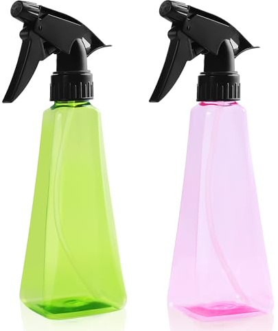 KREMORV Spray Bottles 12oz/350ml Empty Spray Bottles Refillable Mister Bottle with Multicolor for Cleaning, Plants, Hair, Cooking